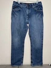 Ariat FR M4 CAT2 Relaxed Bootcut Men's Blue Denim Jeans Flame Resistant Sz 36/34
