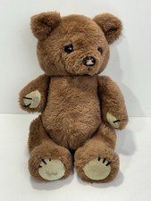 Vtg 1981 Dakin Teddy Bear Plush Stuffed Animal Korea Musical Wind Up Jointed 12"