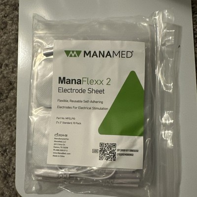 Manamed ManaFlexx 2 Electrode Sheet New Sealed 10 Pack