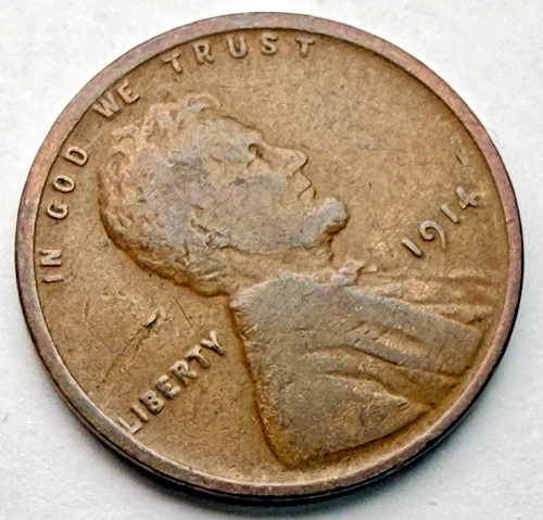 1914-P Lincoln Wheat 1c ~  Good+ / VG? ~ BARGAIN ~ Y20