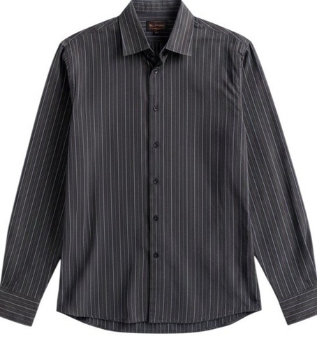 Ben Sherman, Vintage Ben Sherman Special Brew Men's Blue Striped Button-Up Shirt Large 1990s