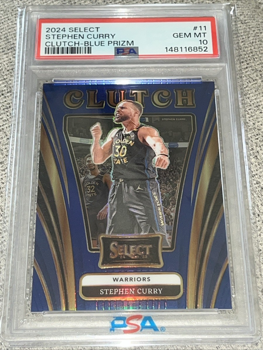 2024 Panini Select Blue Prizm Clutch #11 Stephen Curry Warriors