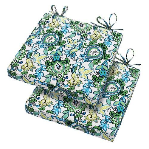 Indoor Outdoor Waterproof Square Chair Cushion, 18" x 18" x 2.5", 2 Pack, Wat...