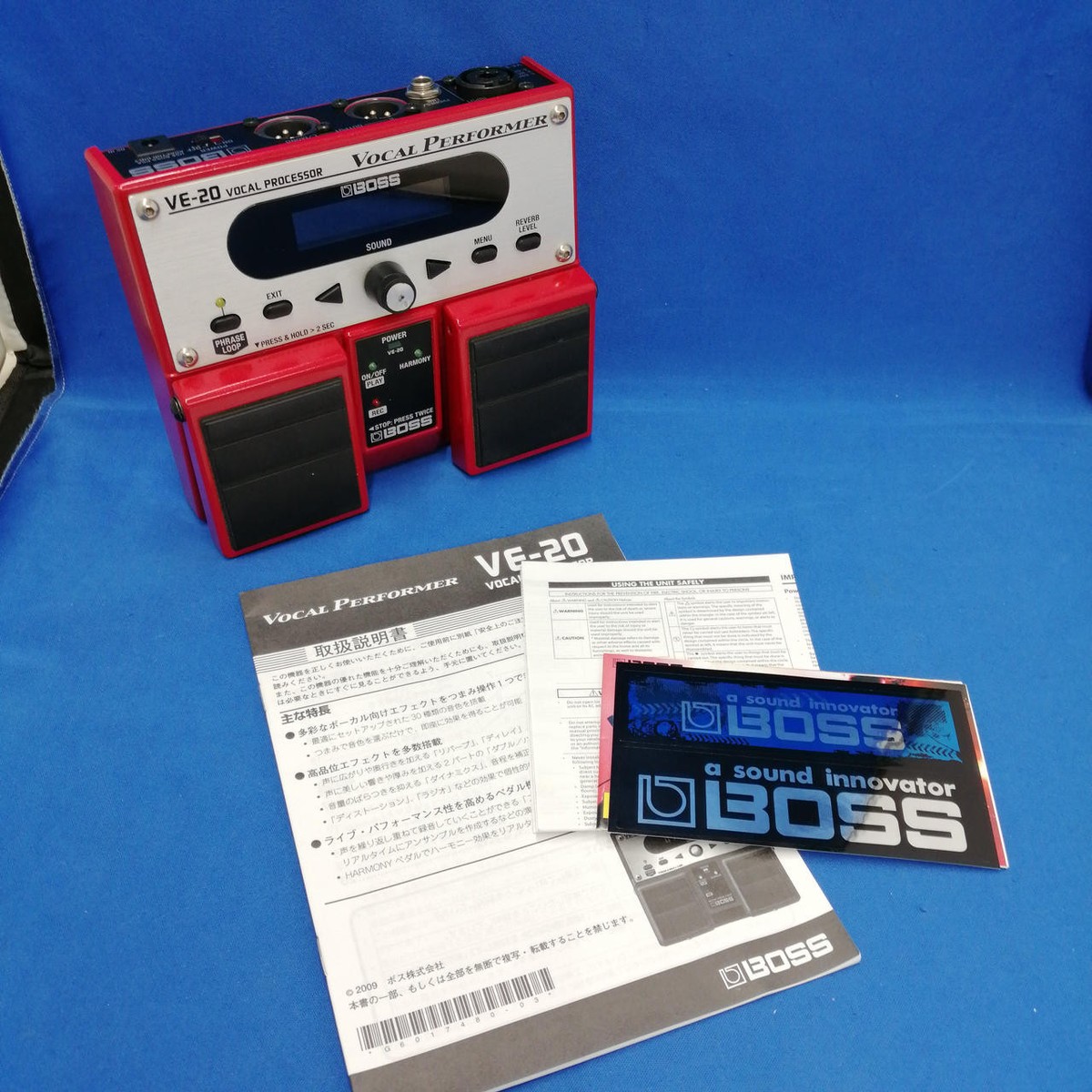 BOSS VE-20 Vocal Performer Red Guitar Effects Pedal from