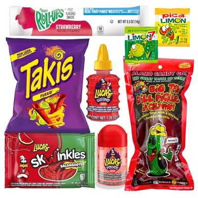 Tiktok Chamoy Pickle Kit With Fruit-Roll-up & 12.3 cm x 7.1 x 19.4 