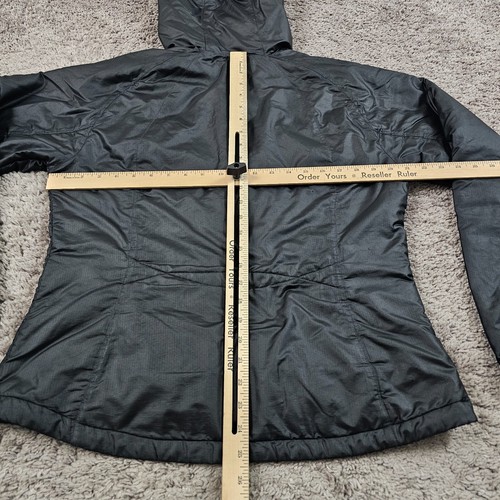 Eddie Bauer Jacket Women Large L Black First Acent Moutaineering Hooded Full Zip - Picture 10 of 17