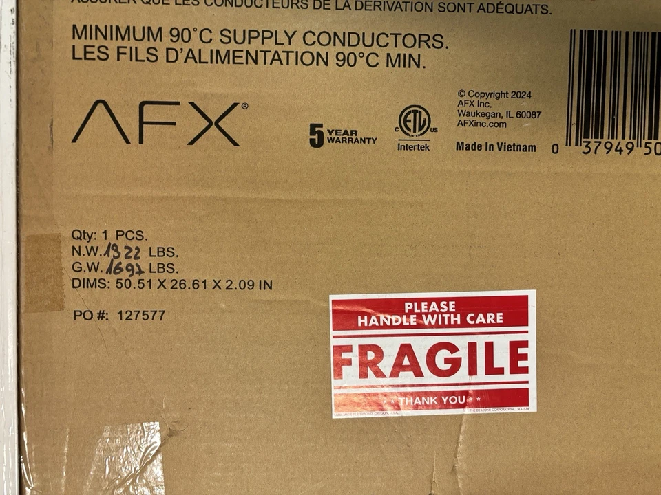 Luz LED AFX Lugano Lineal Flushmount blanca esmerilada 4’x2’x1” Foto 4 de 4