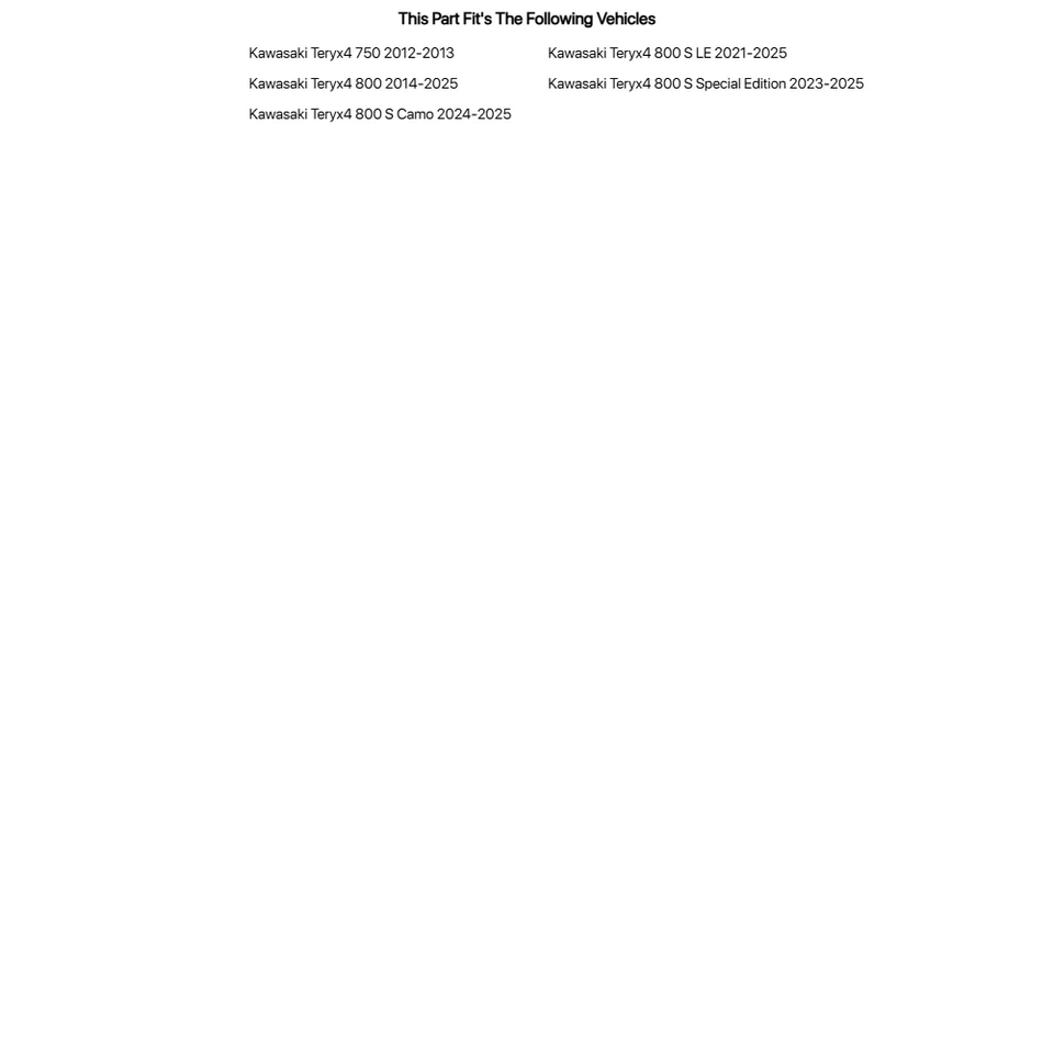 Tusk UTV Rear Window For KAWASAKI Teryx4 750 2012-2013 - Image 4 of 4