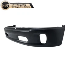 Silscvtt Front Bumper Black W/ Fog Light Holes For RAM 1500 13-18/Classic 19-23