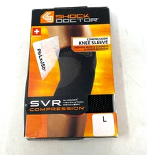 Shock Doctor SVR Compression Knee Single Sleeve Support Running, Jogging LARGE