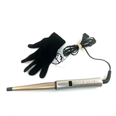 Remington 1-1 ½ Inch Tapered Shine Therapy Curling Wand Curling Iron Hair Tool