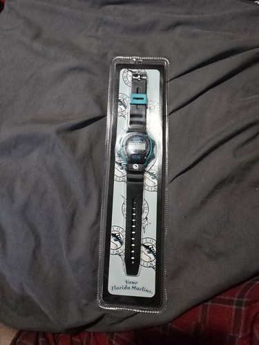 Vintage 90 Florida Marlins Baseball Wrist Watch Water Resist New In Package Rare