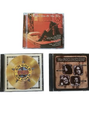 Oldies CD Lot AM Gold 1969 70s Folk Rock Hits Radio Hits of the 70s 3 CDs