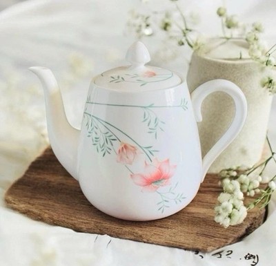 Vintage Coalport Bone China Teekanne ''Duft'' rosa geblümt