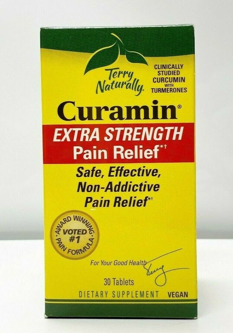 Terry Naturally Curamin Extra Strength Pain Relief Sealed Box 30 Tablets 09/22+