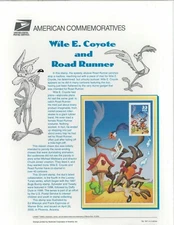 USPS COMMEMORATIVE PANEL #601 ROAD RUNNER & WILE E. COYOTE #3391