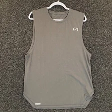 TLF Apparel Tank Top Mens Medium Gray Sleeveless Workout Gym Lifting Impossible