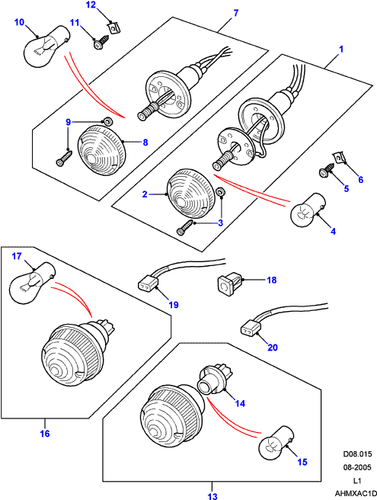 LAND ROVER SERIES 2 & 2A & 3 INDICATOR LAMP DIRECTIONAL AMBER 12V PART# RTC5013 - Picture 3 of 3