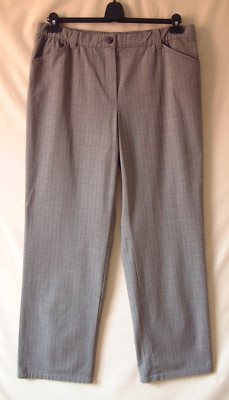 SAMOON Hose by Gerry Weber kariert Baumwolle-Elastan NEU Damen Gr.52