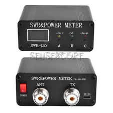 1.8MHz-50MHz 0.5W-120W SWR High-Frequency Short Wave Power Wattmeter SWR-120-