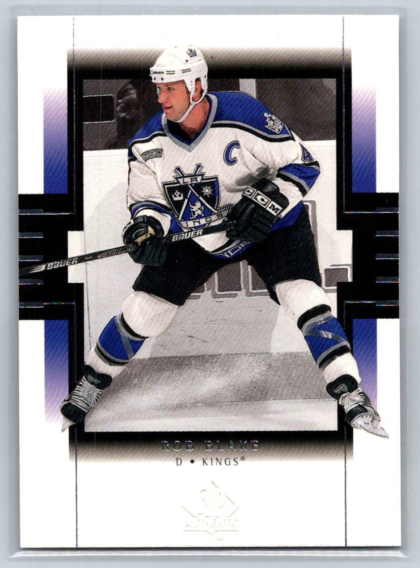 1999-00 SP Authentic #42 Rob Blake Los Angeles Kings HOF
