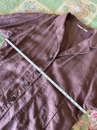 J. JILL Women Linen Blazer XL Brown Jacket Oversized Office Casual Comfy Loose - Picture 9 of 16