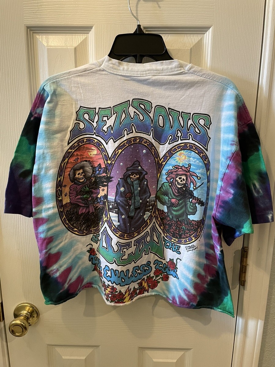 Grateful Dead タイダイ Tシャツ Mサイズ 90's Grateful Dead “Summer Tour” サンダースカル タイダイT