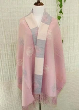 Fashion Colorful large Woman's Vintage Paisley Flower Cashmere Rugs Shawls 960