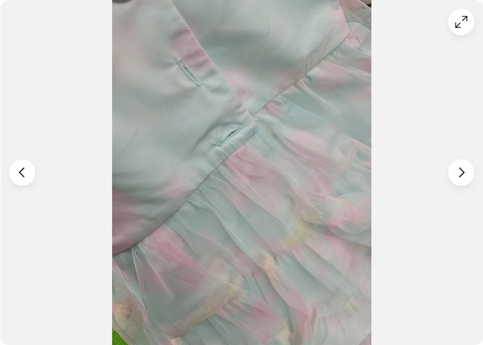 Vestido de encaje para niñas Jona Michelle - J (ARCO IRIS MULTICOLOR 6) NUEVO CON ETIQUETAS Foto 2 de 3