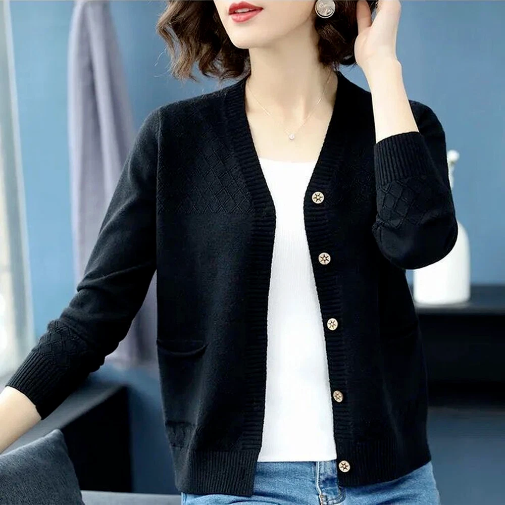 Short black hotsell cardigan sweater