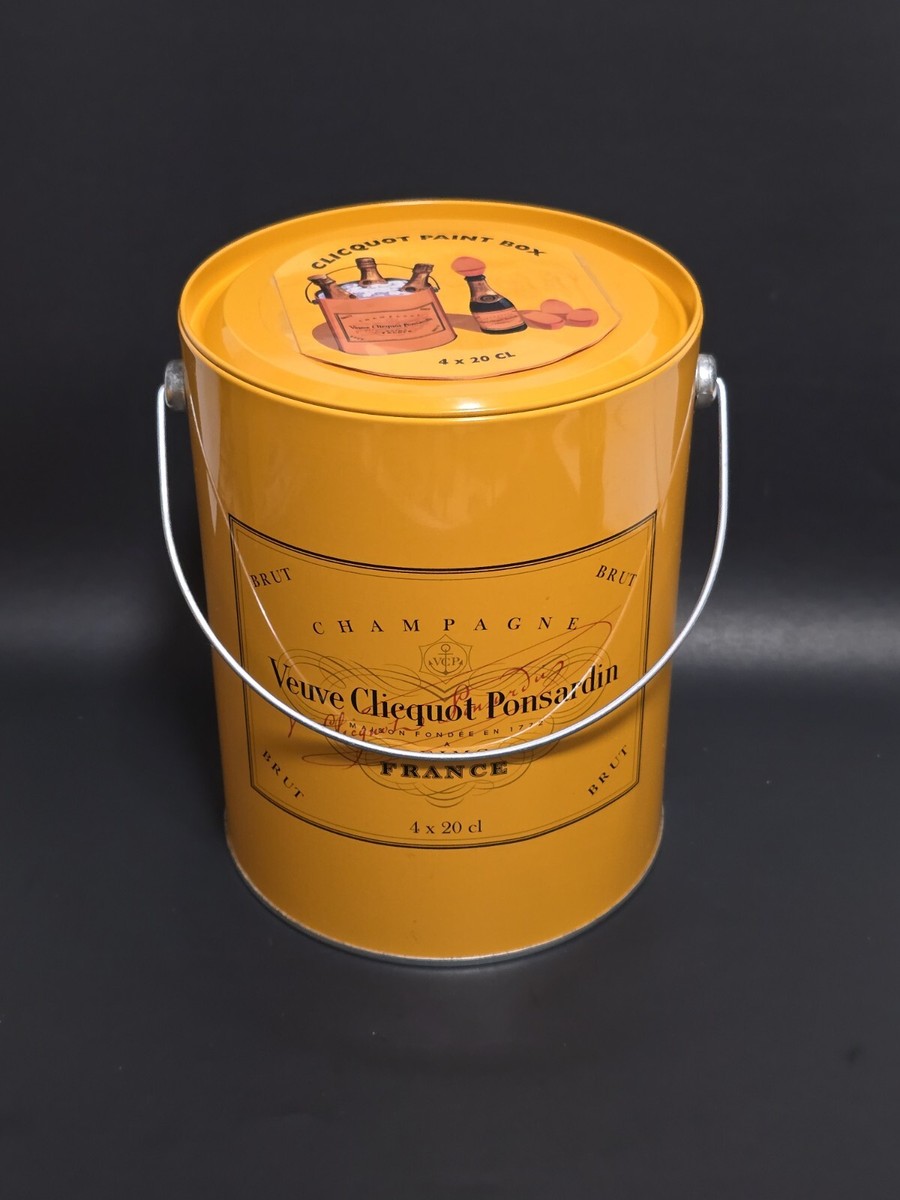 Rare VEUVE CLICQUOT Ponsardin PAINT BOX Metal Cooler Ice Bucket | eBay