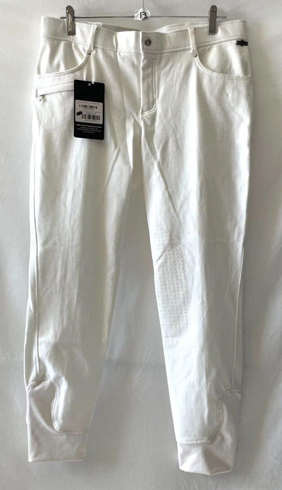 NUEVO CON ETIQUETAS HKM Lan Lorenzo Deportes Kingstone Hombres Asiento Completo Pantalones de Montar Pantalón Talla 42 Foto 2 de 4