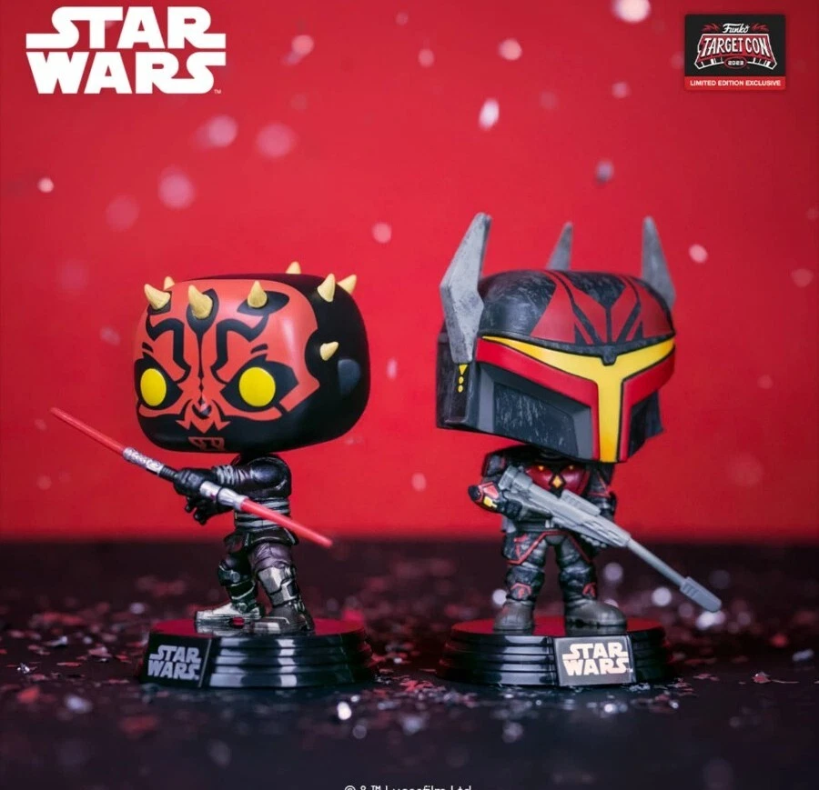 Funko Pop Star Wars Darth Maul Gar Saxon Glow In The Dark Target Con 2023