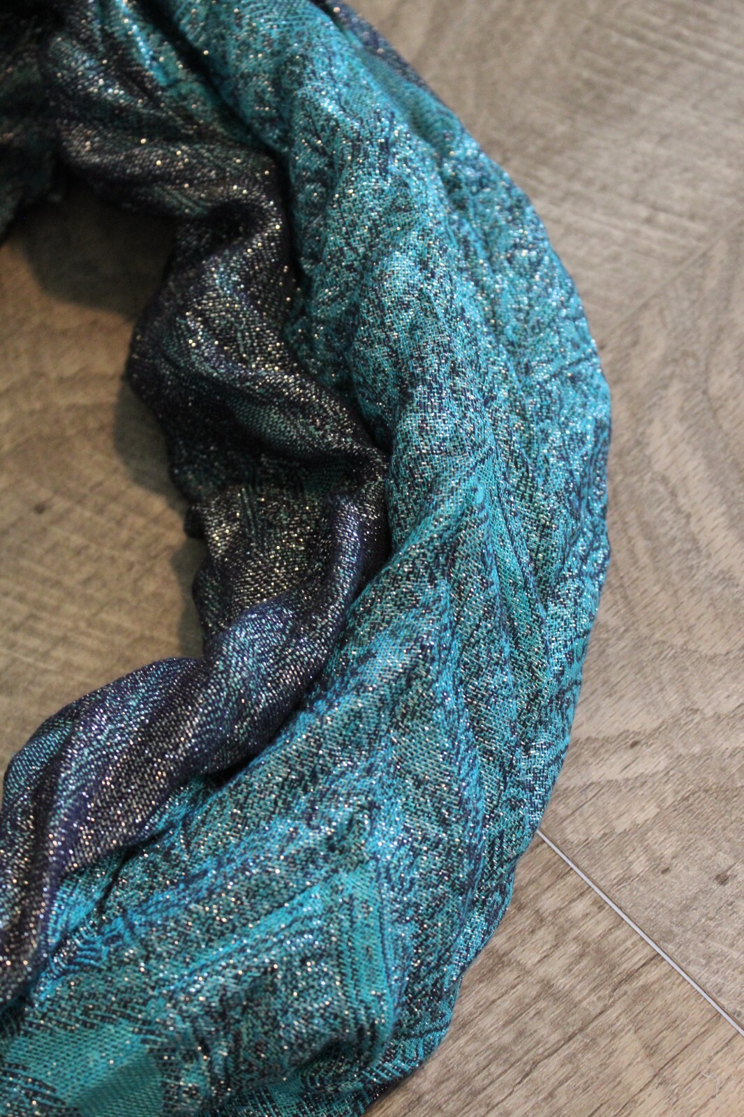 Lightweight Infinity Loop Accent Neck Scarf Turqu… - image 3