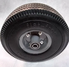 4.10x3.5-4 Front Flat Free Wheel Tire Rim 10" Centered Encore 363311 175-520