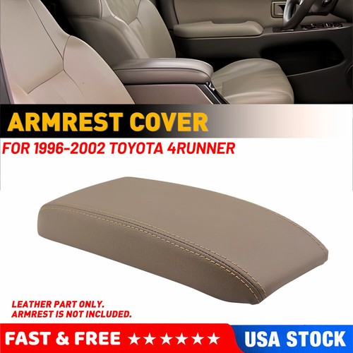 Center Console Armrest Cover – Beige/Tan Microfiber Leather – For 2010-2023 Toyota 4Runner