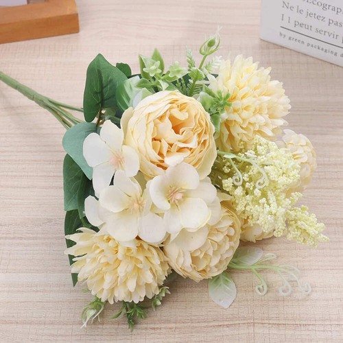 Peonia Fiori Artificiali Alta Qualità Seta Rose Finte Matrimonio Vacanze Festa Hom - Foto 16 di 18