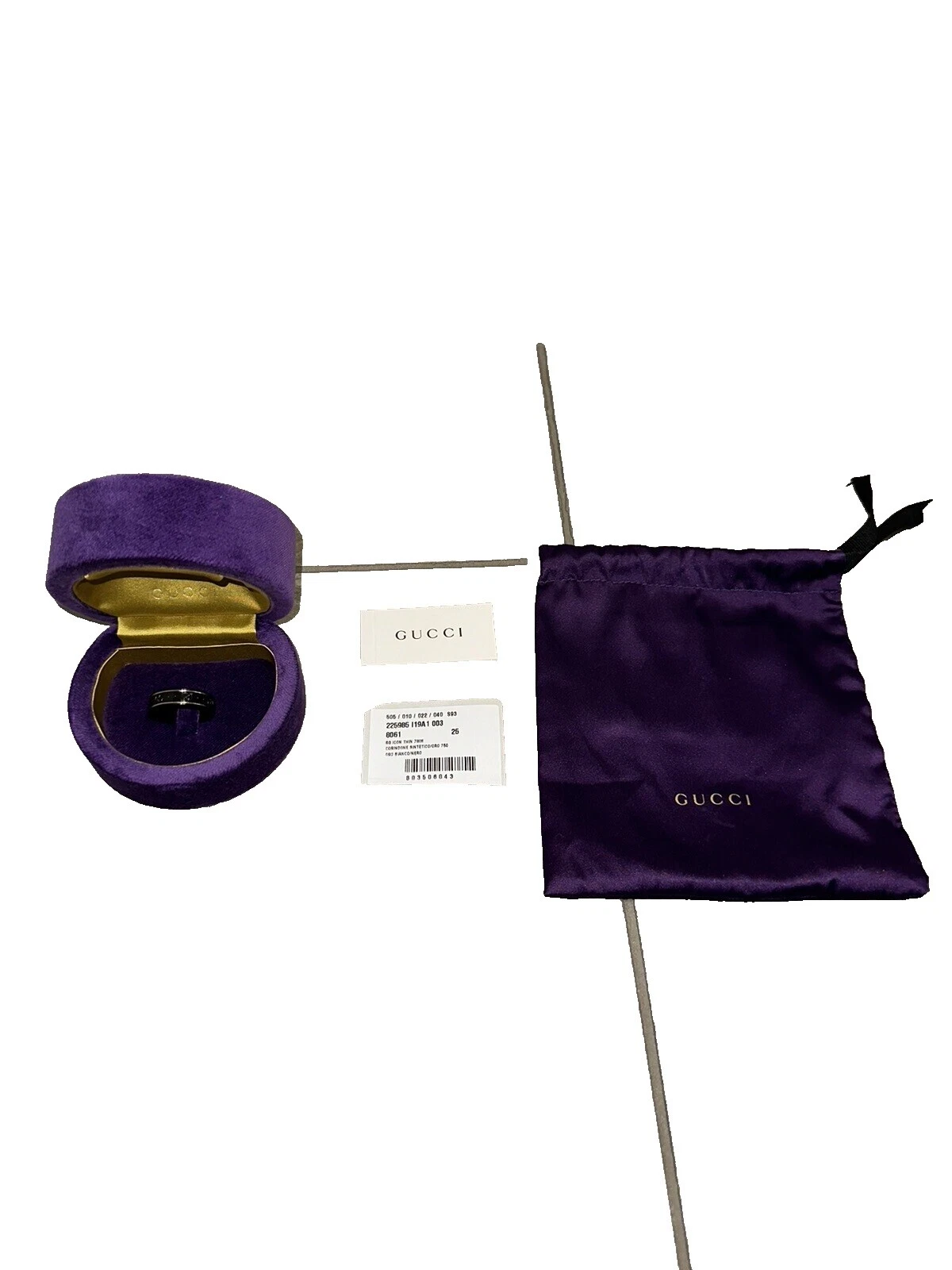 Кольца для мужчин Gucci из белого золота