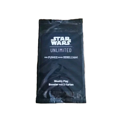 Star Wars Unlimited - Spark of Rebellion Weekly Play 3-Card Booster Pack deutsch