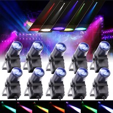 10PCS RGBW LED Spot Stage Lighting DMX512 Pinspot DJ Bar Disco Party Show Light