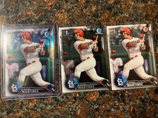Jeremy Martinez RC LOT 3x 2016 Bowman Draft Refractor Chrome & Base #BDC24 
