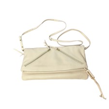 Stella & Dot Covet Waverly Clutch Crossbody Bag Cream