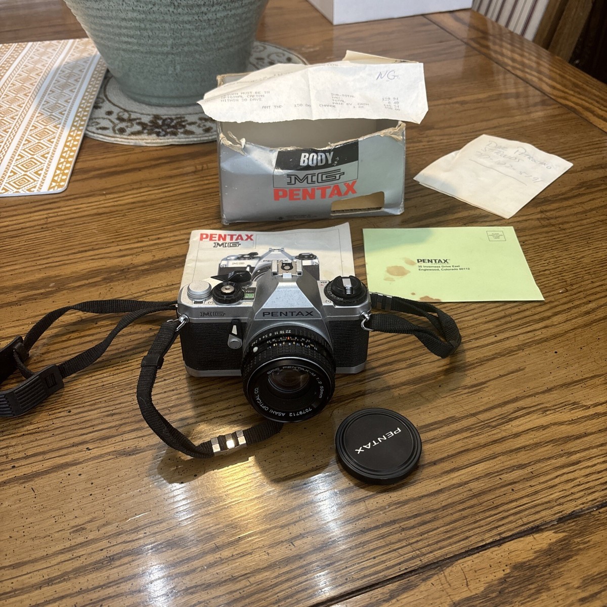 Pentax MG SLR 35mm Film Camera with 50mm f/2 SMC Lens | eBay