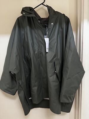 French Connection New Olive Splash/Rain Jacket-BNWT-Size S/M