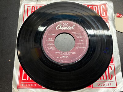 Sweet Love Is Like Oxygen / Cover Girl  Capitol 1978 45 Record
