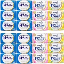 Kao White Assorted Bar Soap 130g 3 Types Total 24 Pieces Set from Japan