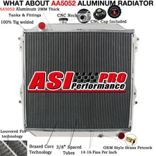 3-Row Aluminum Radiator For 1996-2002 TOYOTA Hilux Surf KZN185 3.0L Diesel MT.