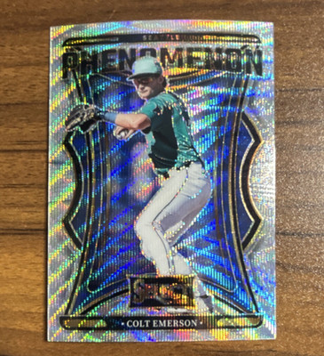 Panini Select 2025 Phenomenon Silver Wave Prizm /199 Colt Emerson Seattle #12 