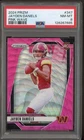 2024 Panini Prizm #347 Jayden Daniels RC Commanders PSA 8 NM-MT
