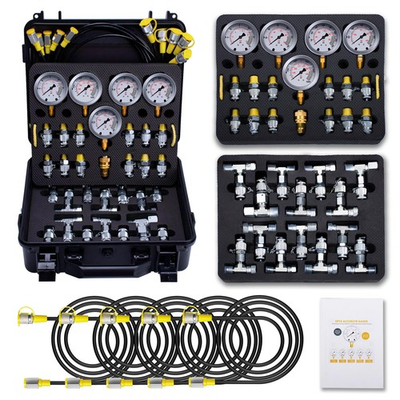 #ad Hydraulic Pressure Test Kit with 5 Gauges Max 10000 PSI 13 Test... $272.99